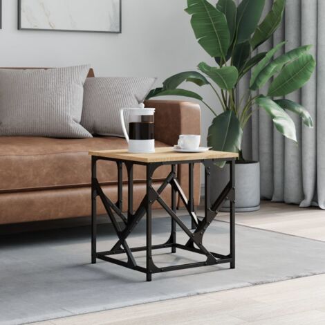 vidaXL Table basse chêne sonoma 45x45x47,5 cm bois d'ingénierie (1/5)
