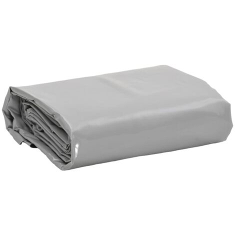 Vidaxl – Bâche de protection 5x5 m 650 g/m² – Toile PVC résistante aux déchirures et aux UV – Pour chantiers humides et matériaux de construction
