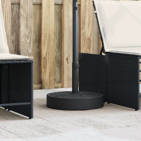 vidaXL Base de parasol pour mâts Ø38 / 48 mm 25 kg rond (1/5)