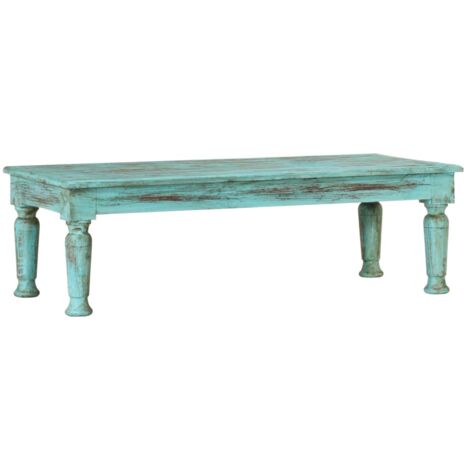 Vidaxl – Table basse fixe 110x50x34 cm en bois de récupération massif – Design unique et écologique – Surface stable pour collations et décorations (1/6)
