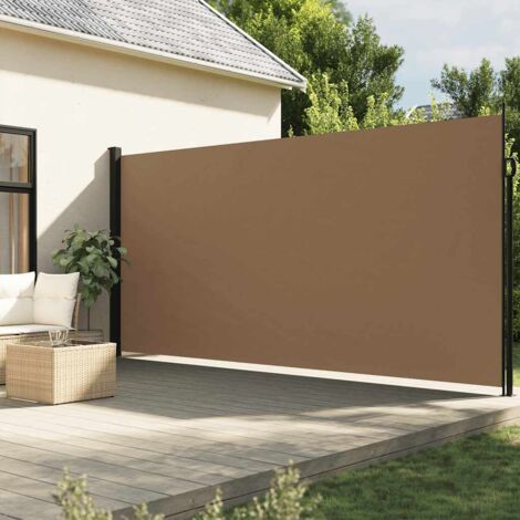 Auvent latéral rétractable taupe 200x300 cm vidaXL