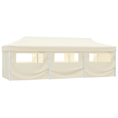 Vidaxl – Tente de réception pliable 870x291x315 cm – 8 parois latérales – Matériau oxford 600D résistant aux UV et à l'eau – Cadre en acier durable
