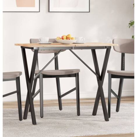 VIDAXL Pieds De Table A Manger Forme V 2pcs Blanc 50x(30-31,3)cm Acier