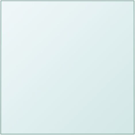 Vidaxl – Dessus de table en verre trempé 30x30 cm – Épaisseur 0,6 cm – Transparent – Pour protéger vos tables des égratignures