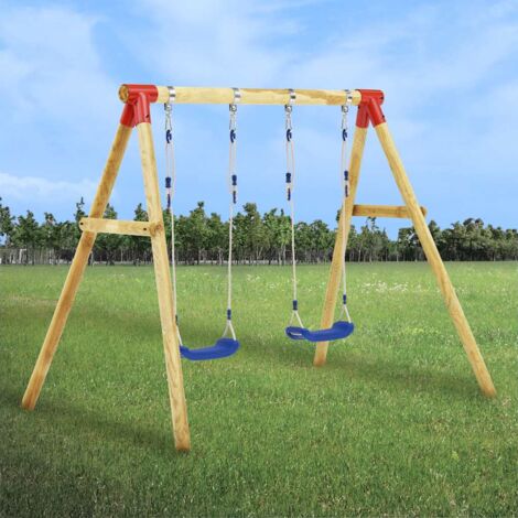 Ensemble de balançoire 230x130x166 cm Bois de pin vidaXL
