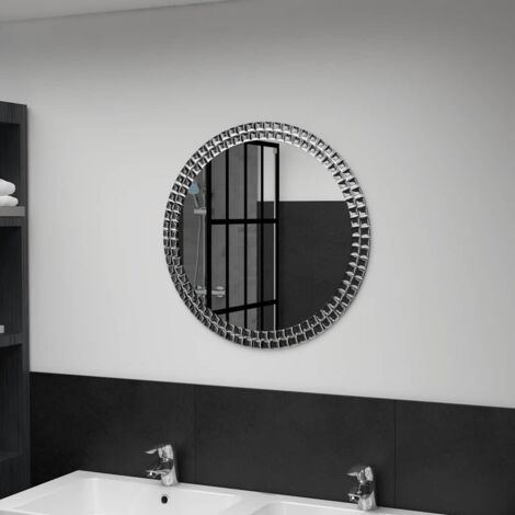 Miroir mural 60 cm Verre trempé vidaXL