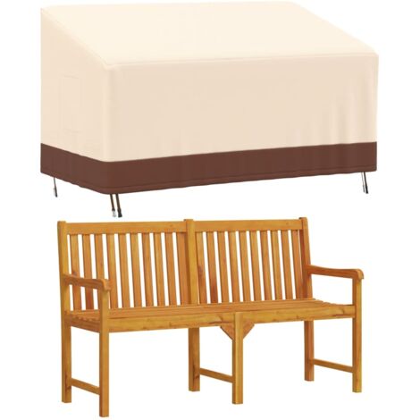 Housse De Banc Jardin 2 Places En Oxford 420D - Imperméable, Anti-UV, Avec Cordon De Serrage