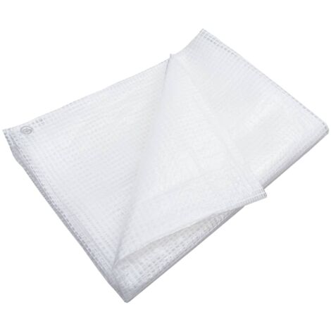vidaXL Bâche de gaze 140 g/m² 6x8 m Blanc (1/6)