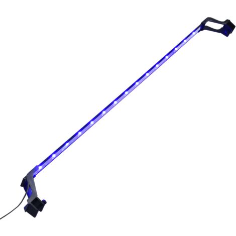 vidaXL Lampe à LED d'aquarium avec pinces 115-130 cm Bleu et blanc