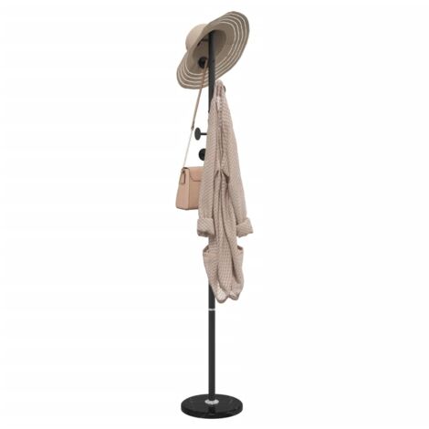 vidaXL Coat Stand Black 176 cm Powder-coated Iron (1/4)