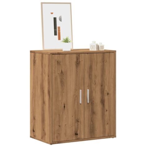 Vidaxl – Armoire à chaussures chêne artisanal bois d'ingénierie – 5 étagères – Dimensions 60x35x70 cm – Capacité 60 kg – Facile à entretenir (1/6)