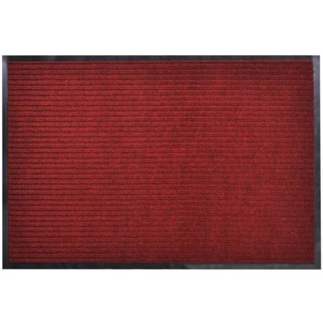 vidaXL Tapis d'entrée rouge 120 x 180 cm PVC