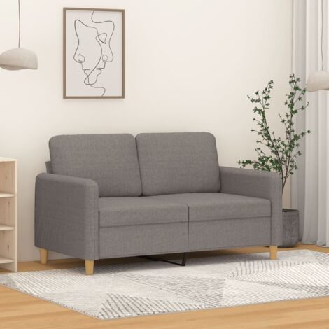 Canapé à 2 places Taupe 120 cm Tissu vidaXL (1/5)