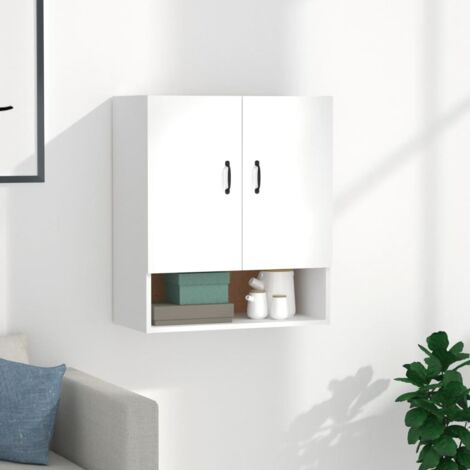 Armoire murale Blanc 60x31x70 cm Bois d'ingénierie vidaXL (1/6)