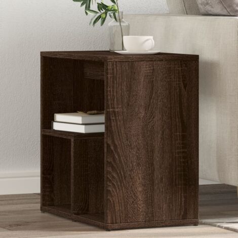 vidaXL Tables d'appoint 2 pcs chêne marron 50x30x50 cm bois ingénierie (1/5)