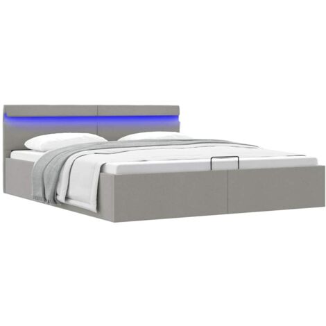vidaXL Cadre de lit à rangement hydraulique sans matelas 180x200 cm (1/5)