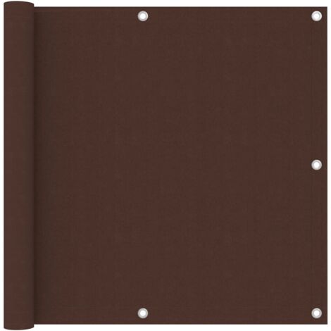 vidaXL Écran de balcon Marron 90x300 cm Tissu Oxford