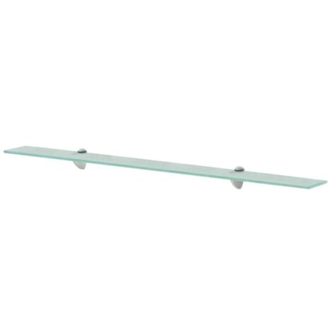 Vidaxl – Étagère murale en verre 100 x 10 cm 8 mm – Verre incassable trempé – Capacité de charge 15 kg – Support en alliage de zinc