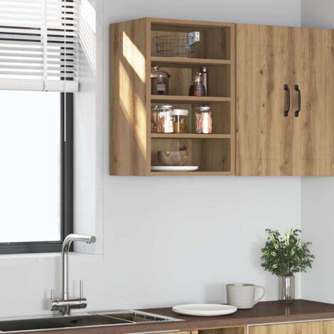 Armoire suspendue chêne artisanal 40x29,5x60 cm bois ingénierie vidaXL