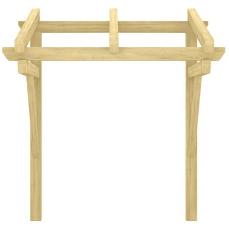 vidaXL Auvent de porte 100x100x80 cm Bois de pin massif imprégné