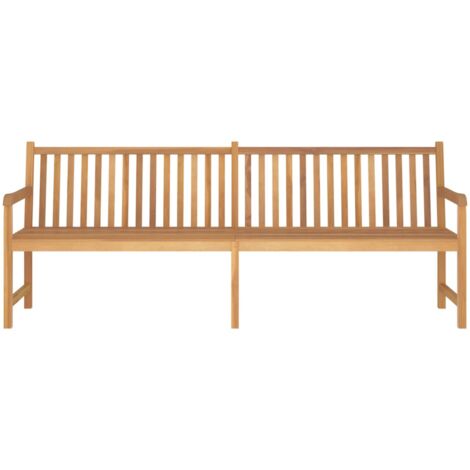 The Living Store Banc de jardin 228 cm bois de teck solide - Banc De Jardin - Mobilier De Jardin - Banc En Bois - Meuble De Jardin - Teck