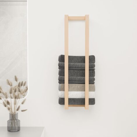 vidaXL Porte-serviette 23x18x90 cm Bois de pin massif