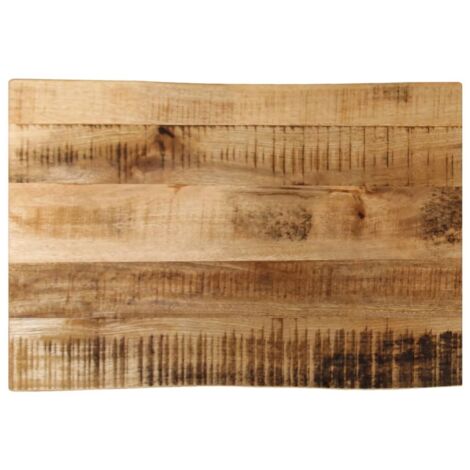 Dessus de table bord vivant 50x40x2,5 cm bois de manguier brut vidaXL