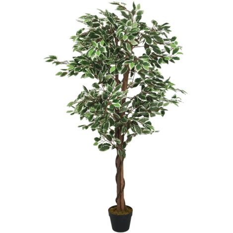 Ficus artificiel 756 feuilles 150 cm vert vidaXL749202 (1/5)
