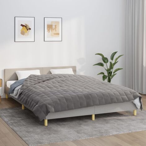 Vidaxl – Couverture lestée 200x220 cm 9 kg – Tissu microfibre 100 % polyester – Perles de verre hypoallergéniques – Confort optimal