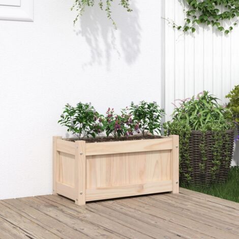 Jardinière d'extérieur 60x31x31 cm bois de pin massif vidaXL