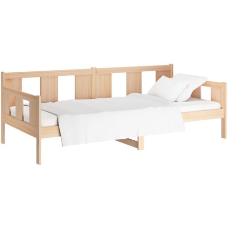 vidaXL Lit de jour sans matelas bois de pin massif 90x190 cm (1/5)