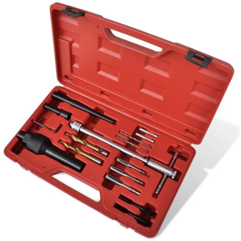 Vidaxl – Set de réparation bougies de préchauffage – Compatible Audi, Seat, VW, Mercedes, Opel – Acier au carbone – Mallette de transport incluse (1/5)