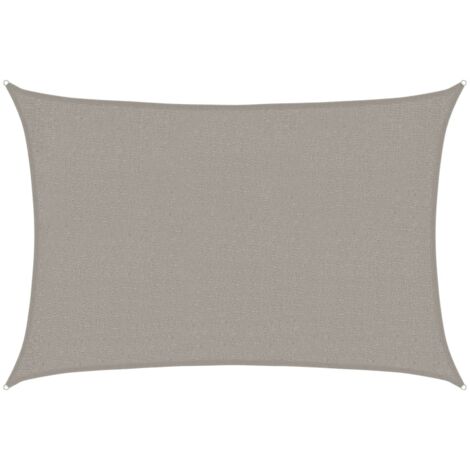vidaXL Voile d'ombrage 160 g/m² rectangulaire gris clair 2x2,5 m PEHD