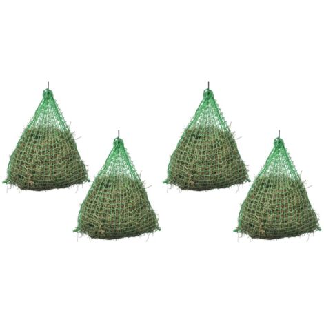 vidaXL Hay Nets 4 pcs Round 0,75x0,5 m PP(2x142137)