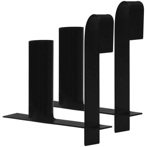Distributeurs de bandes de clôture d'intimité 2 pcs Acier vidaXL (1/5)