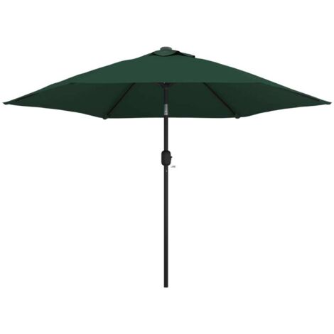 vidaXL Parasol vert 3 m mât en acier (1/10)