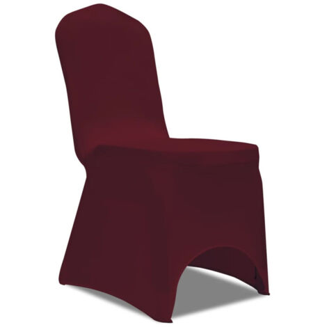 50 housses de chaise extensibles bordeaux