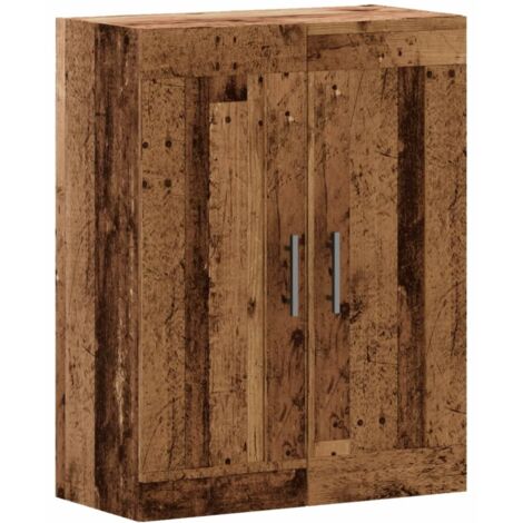 vidaXL Armoire murale vieux bois 69,5x34x90 cm bois d'ingénierie (1/5)