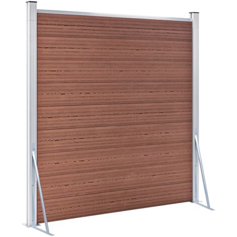 Vidaxl – Supports pour poteaux de clôture 2 pcs – Acier galvanisé résistant à la rouille – Dimensions 65 x 25 cm – Fixation stable pour WPC