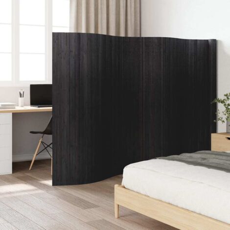 Cloison de séparation gris 165x600 cm bambou vidaXL