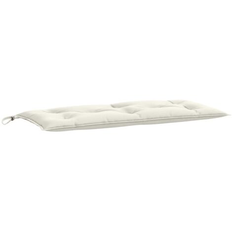 vidaXL Coussin de banc de jardin crème mélangé 100x50x7 cm tissu