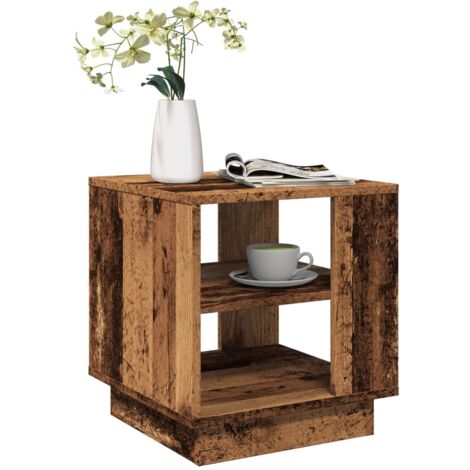 Table basse vieux bois 40x40x43 cm bois d'ingénierie vidaXL