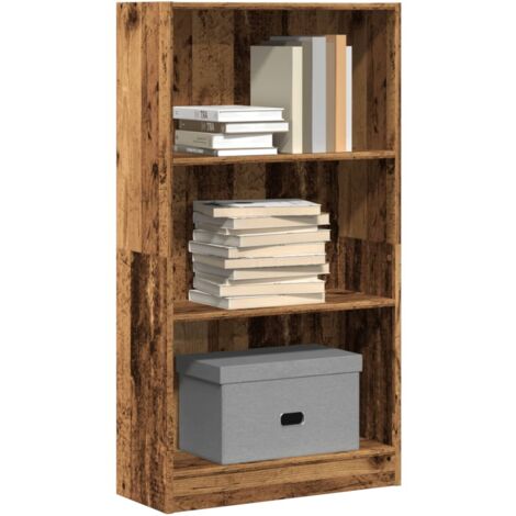 vidaXL Bibliothèque vieux bois 60x24x109 cm bois d'ingénierie