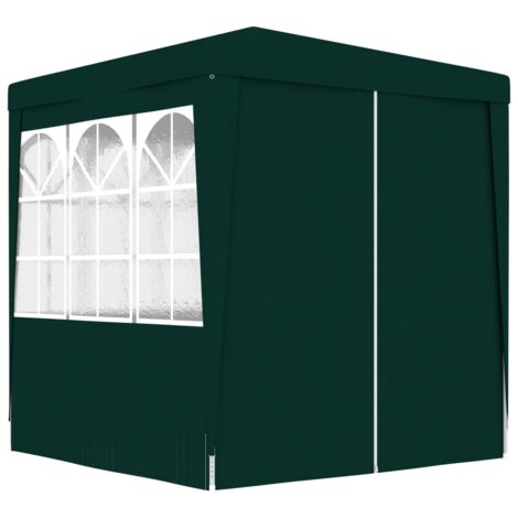 Tente de réception avec parois latérales 2x2 m Vert 90 g/m² vidaXL