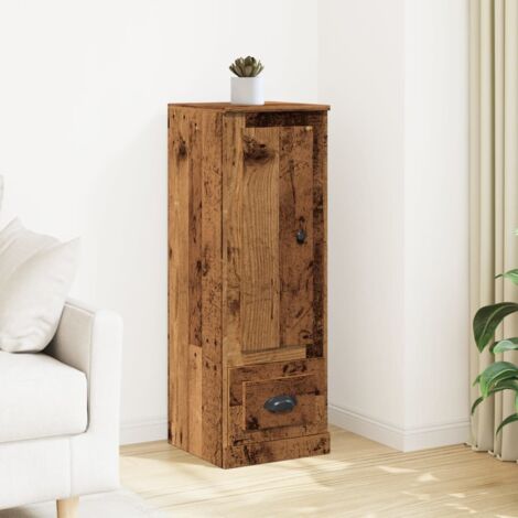 Vidaxl – Buffet haut en bois d'ingénierie 36x35,5x103,5 cm – Design minimaliste – Grand espace de rangement – Résistant à l'humidité (1/5)
