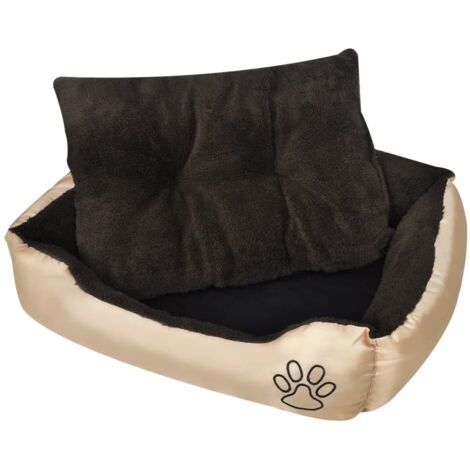 Lit chaud pour chiens avec coussin rembourrée L vidaXL