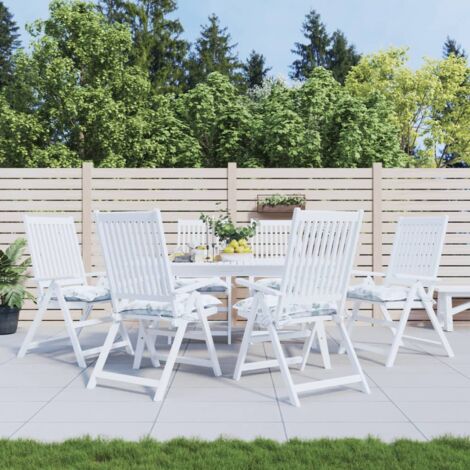 Coussins de chaise lot de 6 à motif de feuilles 50x50x7 cm vidaXL