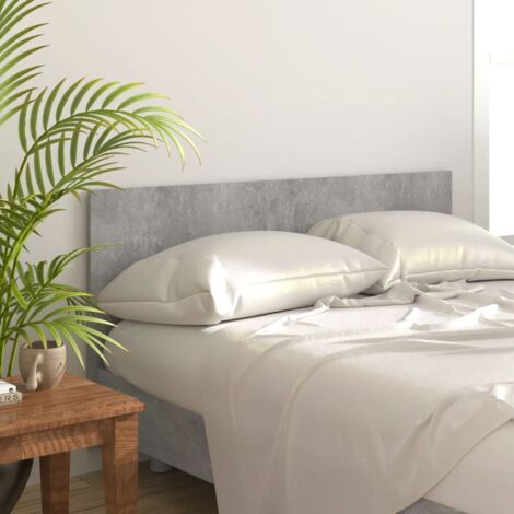 Vidaxl – Tête de lit gris béton 160x1,5x80 cm – Bois d'ingénierie résistant à l'humidité – Design chic pour chambre à coucher