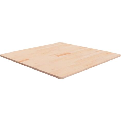 Dessus de table carré 80x80x1,5 cm Bois chêne massif non traité vidaXL