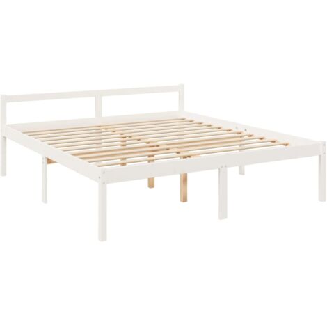 Lit pour personne âgée sans matelas blanc 180x200 cm vidaXL (1/5)